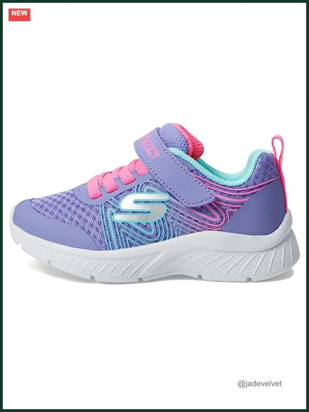 Lightweight Mesh and Synthetic Sneaker with Adjustable Strap